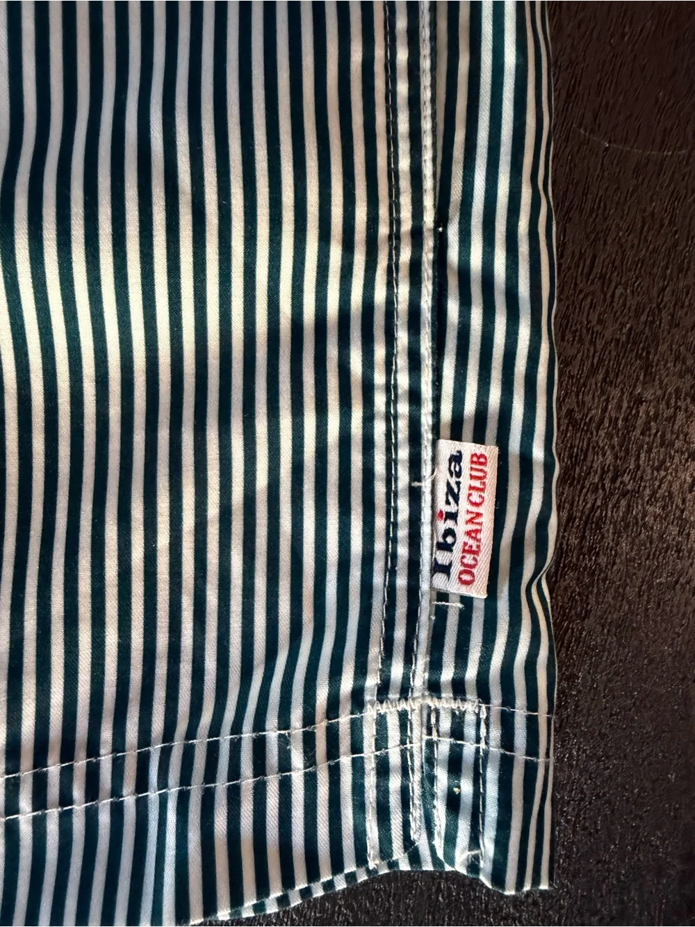 Blue Stripe Men’s Swim Trunks